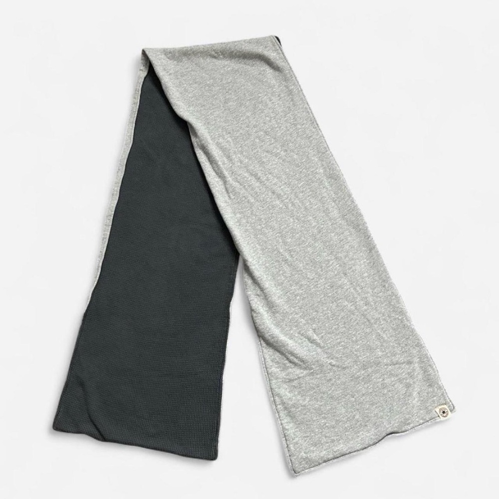Mens Vintage Converse Two-Tone Gray and Black Scarf